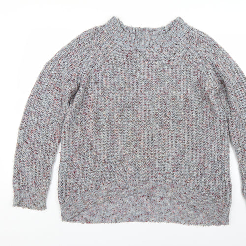 Papaya Womens Grey  Knit Pullover Jumper Size M