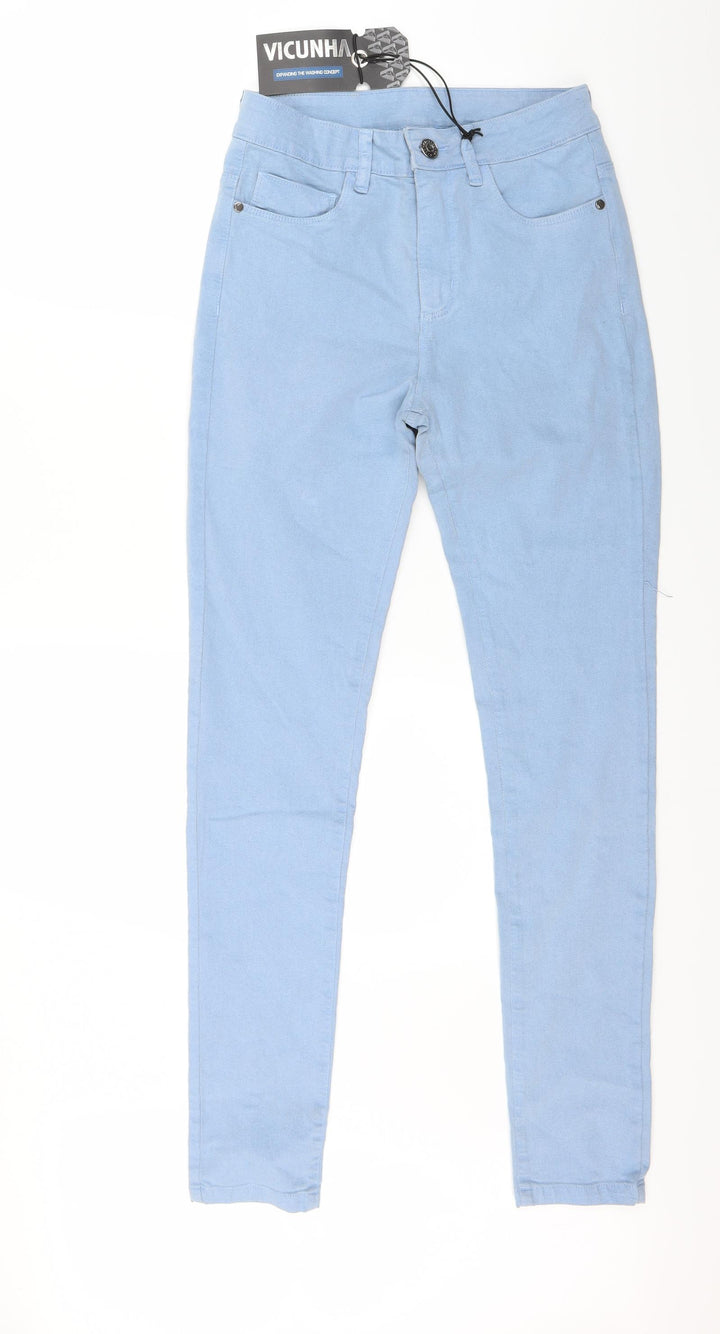Vicunha Womens Blue  Denim Skinny Jeans Size 27 in L26 in