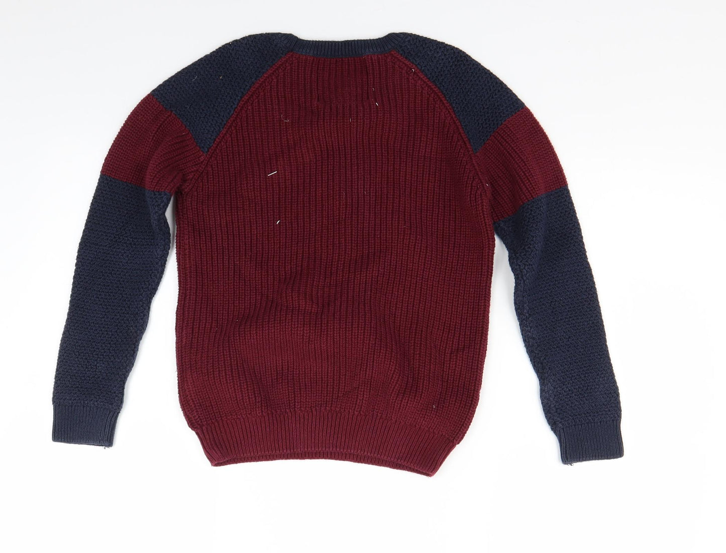 Matalan Boys Red  Knit Pullover Jumper Size 9 Years