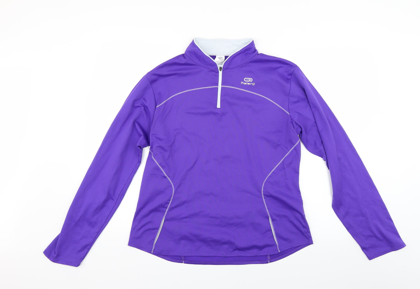 Kalenji Womens Purple   Henley Sweatshirt Size M