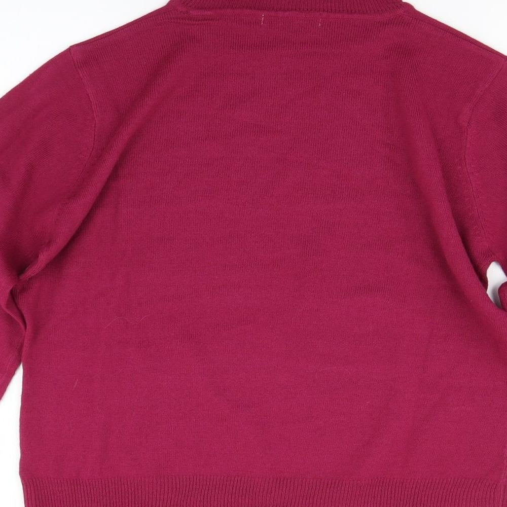 George Womens Red  Knit Pullover Jumper Size 14