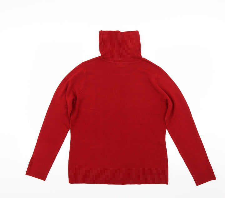 BHS Womens Red Knit Pullover Jumper Size 12