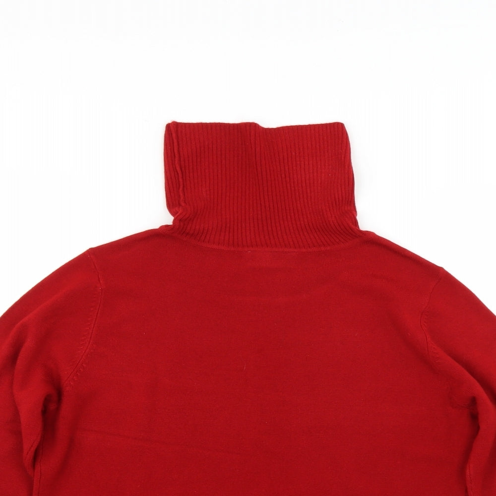 BHS Womens Red  Knit Pullover Jumper Size 12