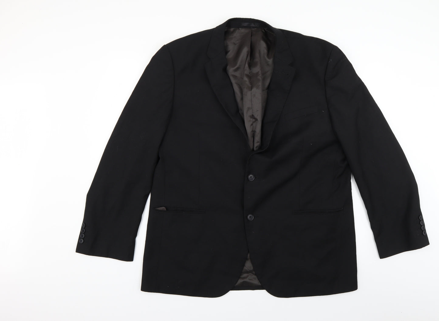 Cedar Wood State Mens Black   Jacket Blazer Size 48