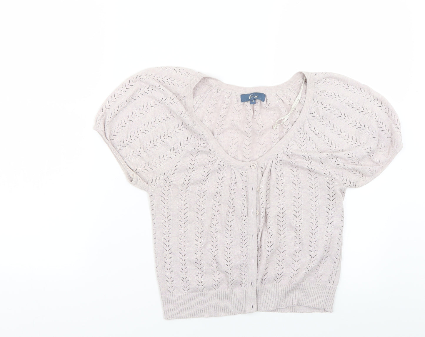 Evie Womens Grey  Knit Cardigan Jumper Size 10