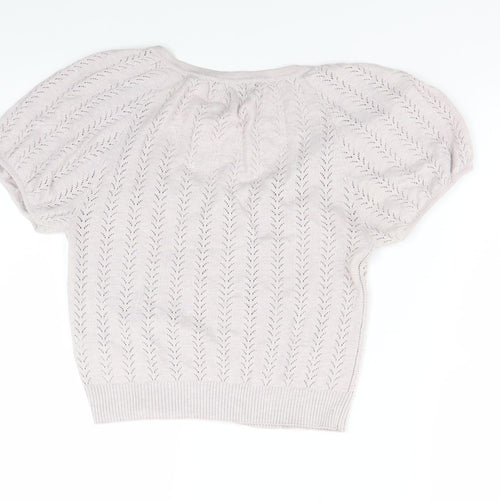 Evie Womens Grey  Knit Cardigan Jumper Size 10