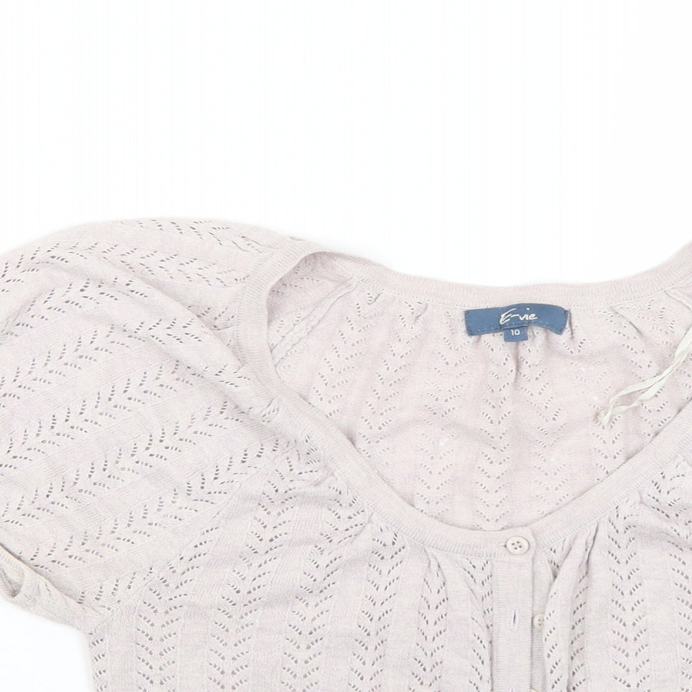 Evie Womens Grey  Knit Cardigan Jumper Size 10