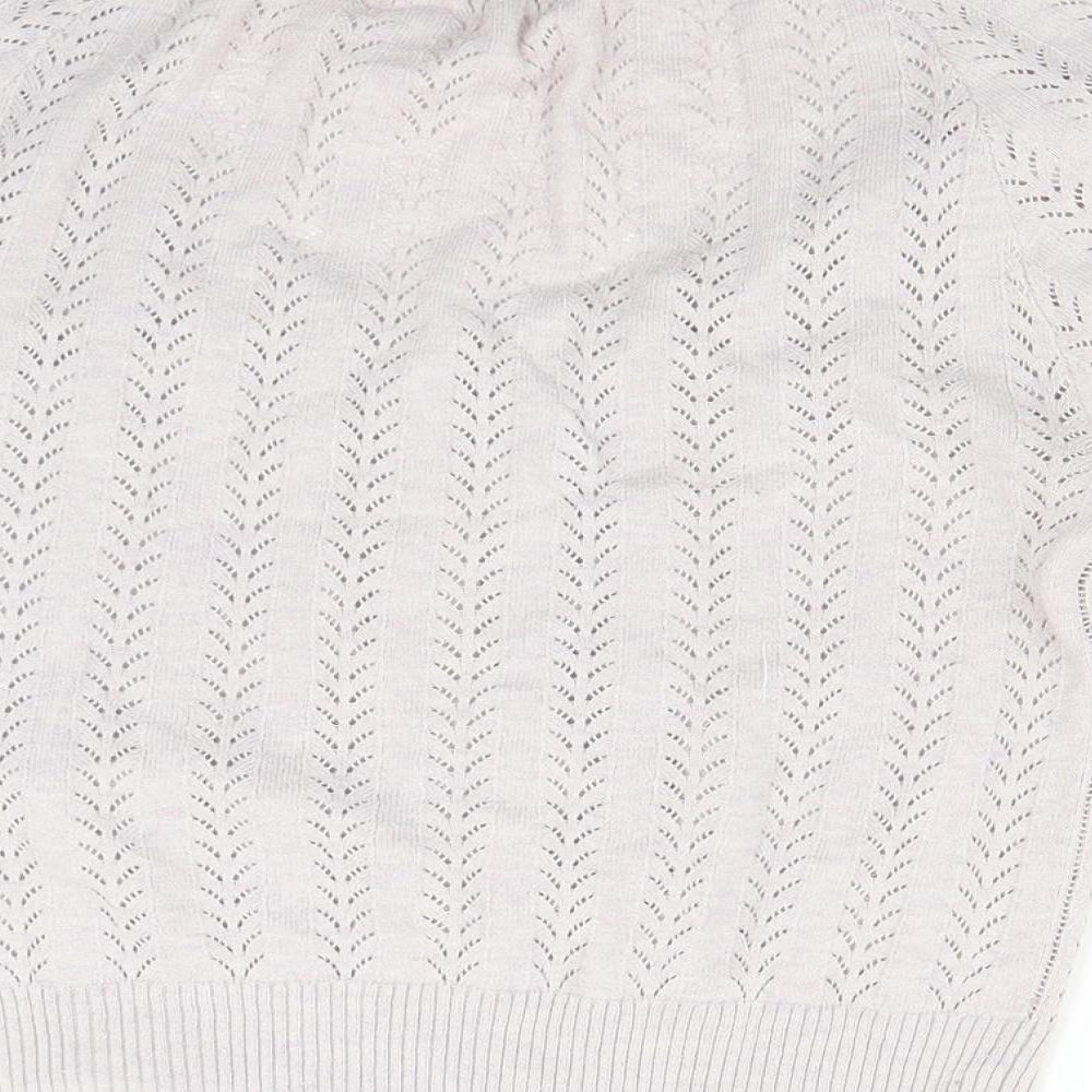 Evie Womens Grey  Knit Cardigan Jumper Size 10