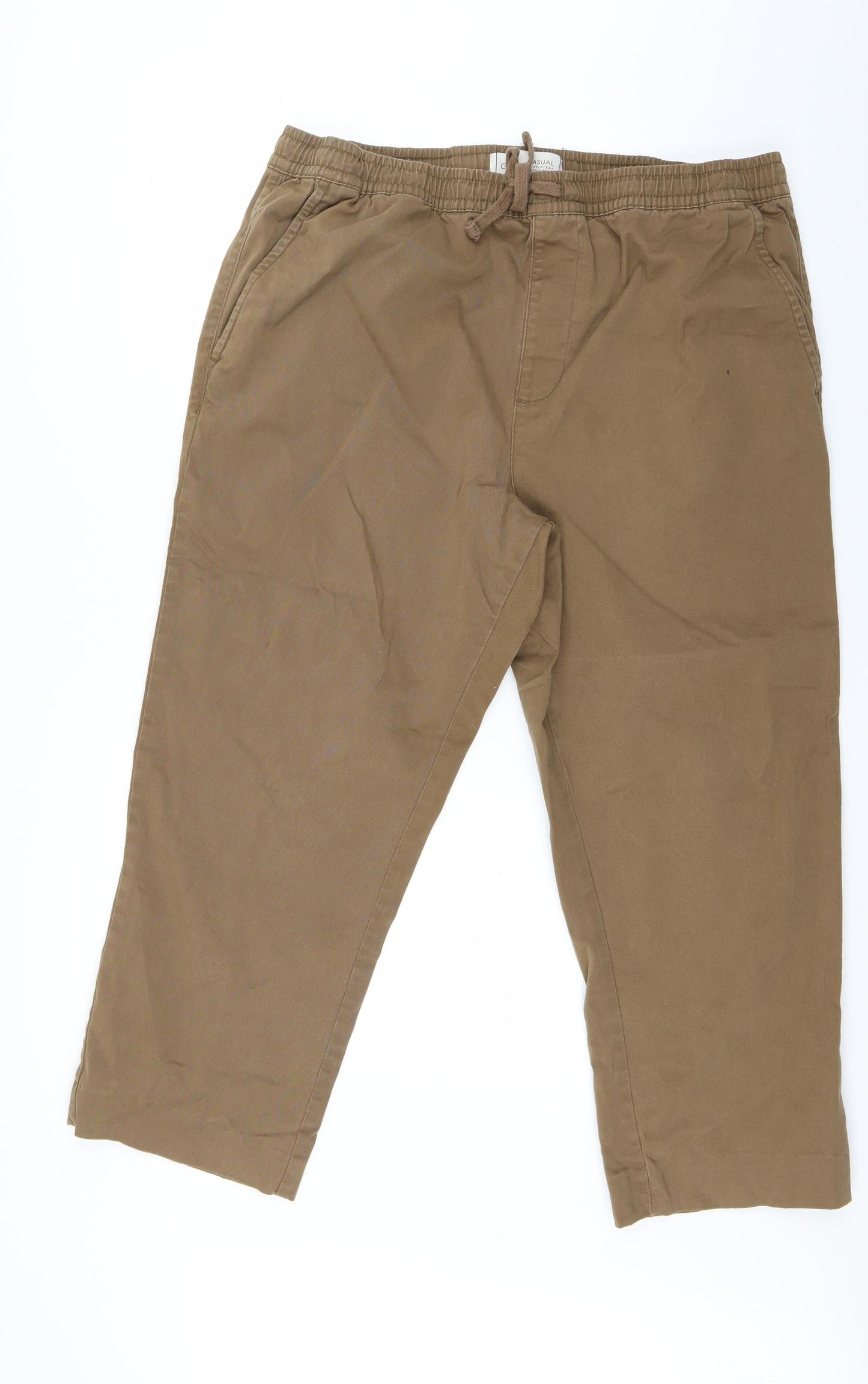 George Womens Brown  Denim Cropped Trousers Size XL L23 in