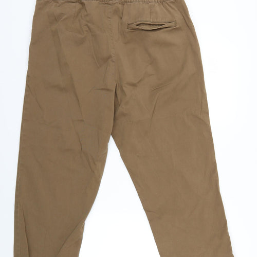 George Womens Brown  Denim Cropped Trousers Size XL L23 in
