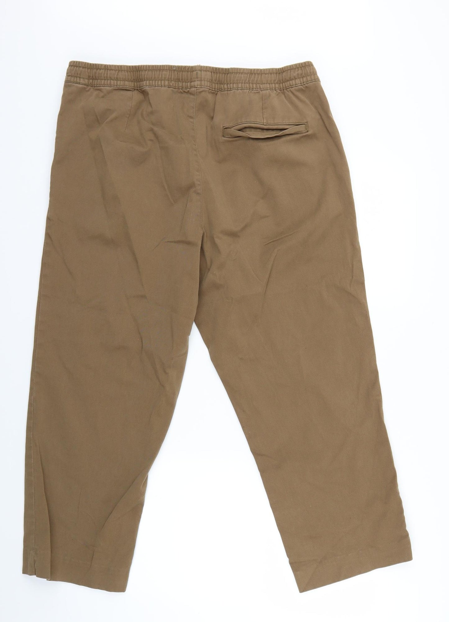 George Womens Brown  Denim Cropped Trousers Size XL L23 in