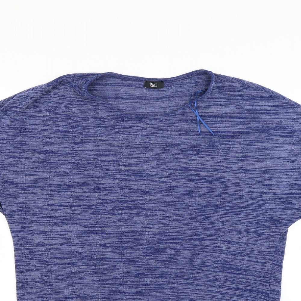 F&F Womens Blue   Tunic T-Shirt Size 14