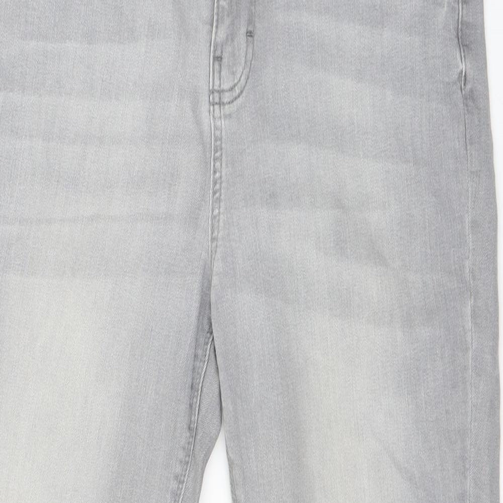 Primark Womens Grey  Denim Skinny Jeans Size 14 L24 in