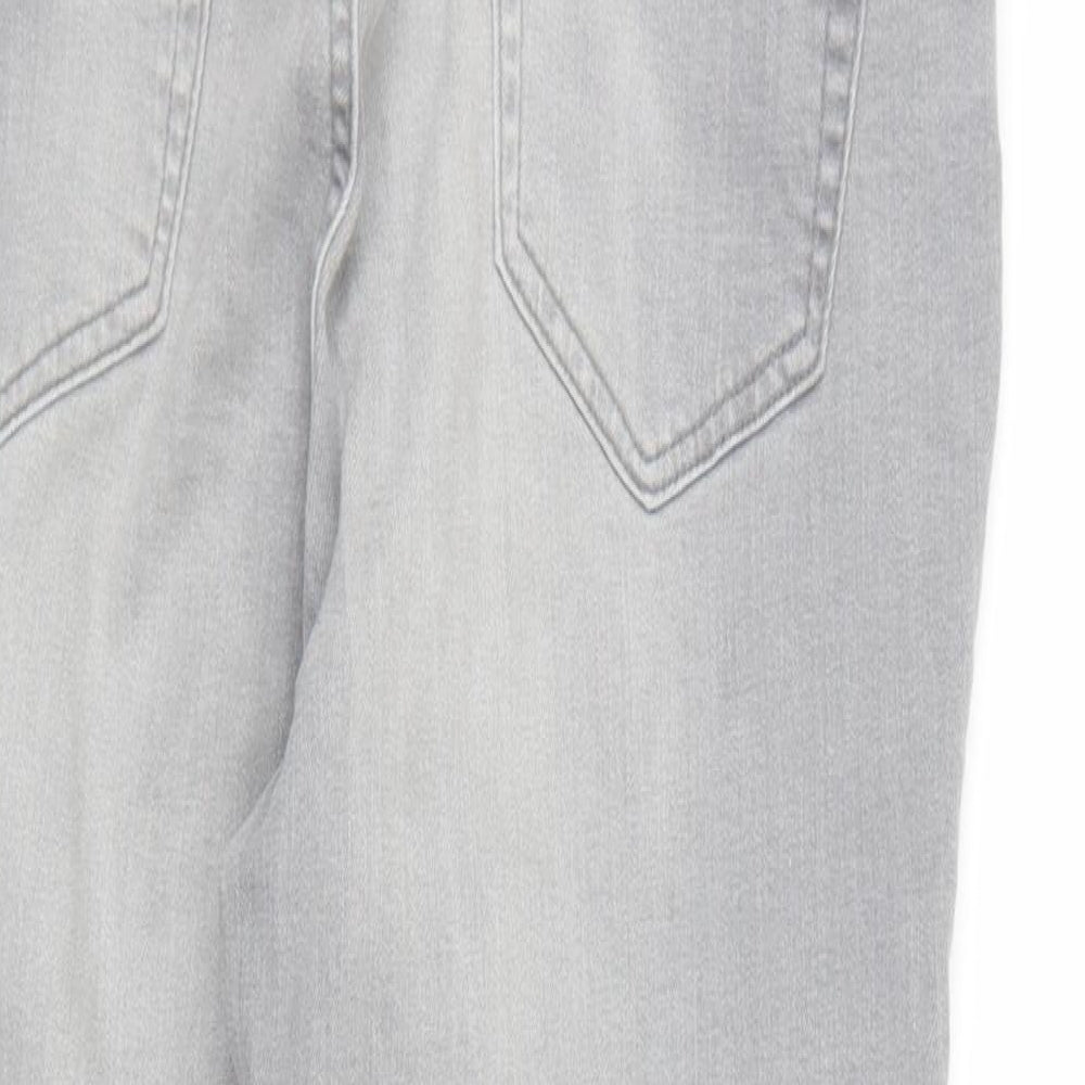 Primark Womens Grey  Denim Skinny Jeans Size 14 L24 in