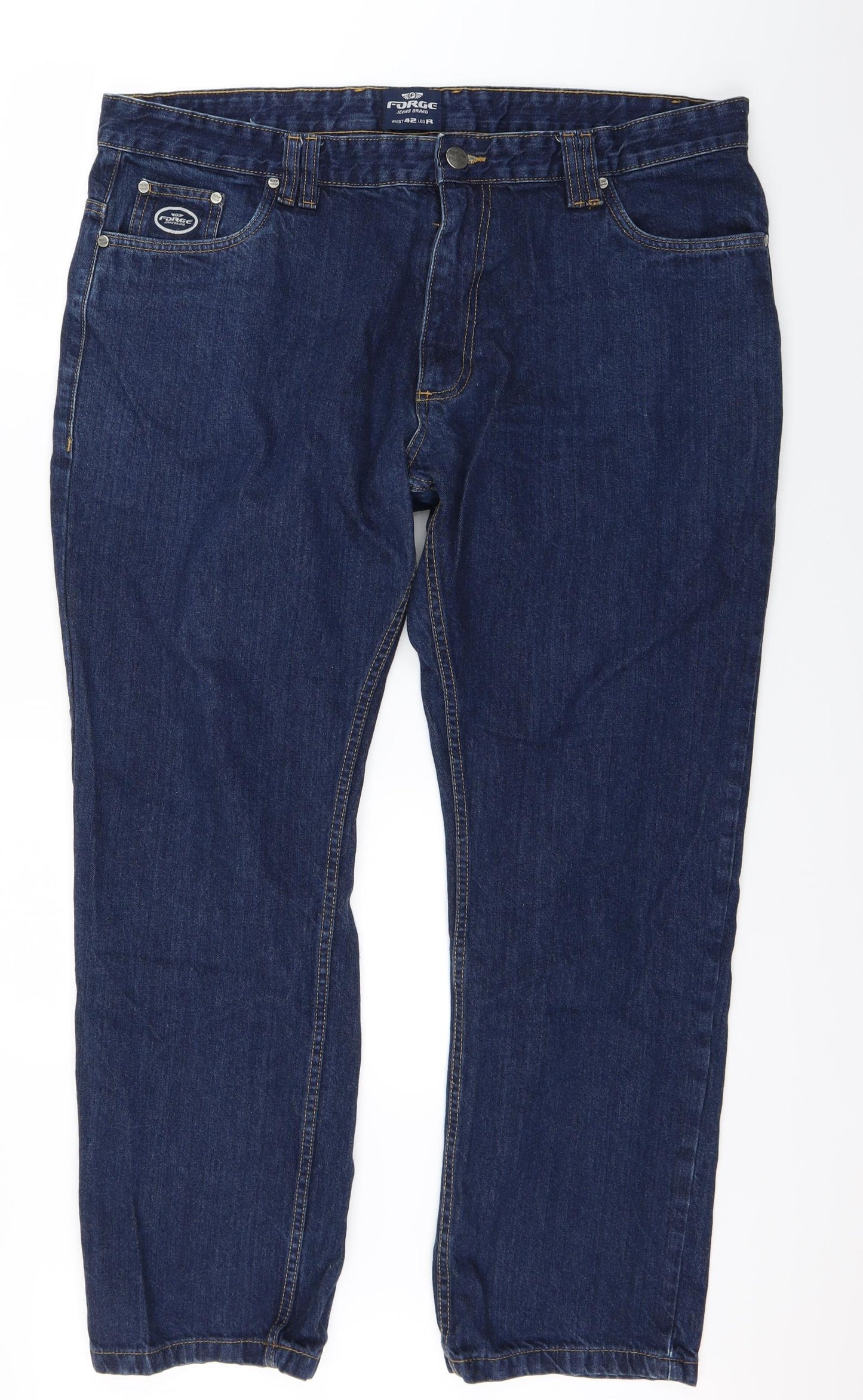 Force Mens Blue  Denim Straight Jeans Size 42 L29 in