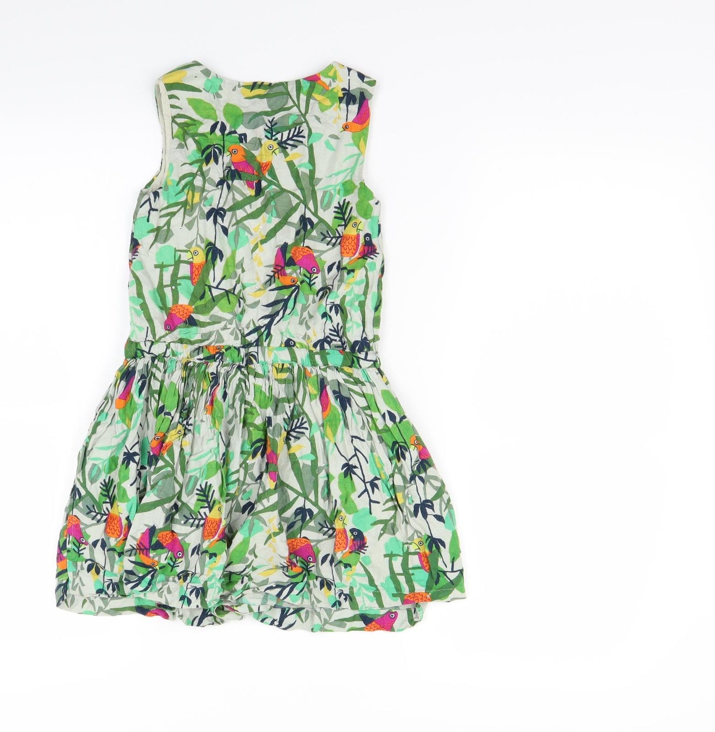 Indigo Girls Green Floral  A-Line  Size 4-5 Years