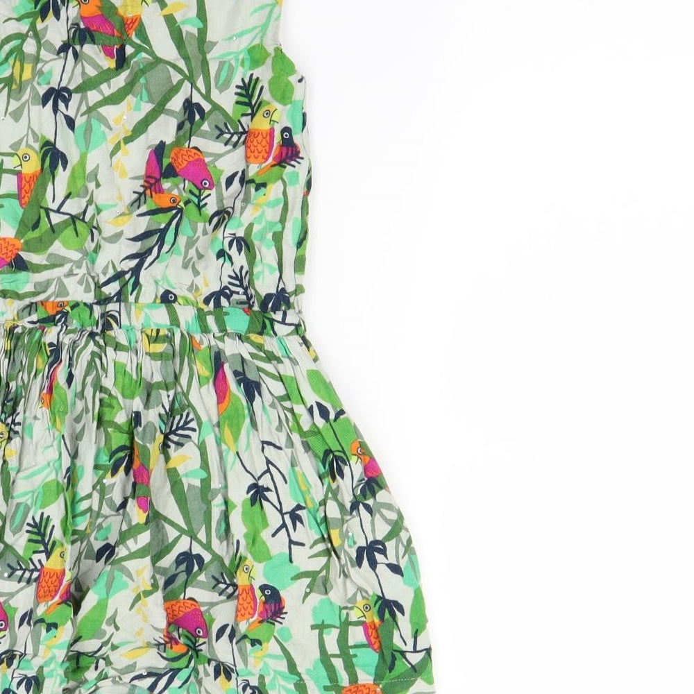 Indigo Girls Green Floral  A-Line  Size 4-5 Years