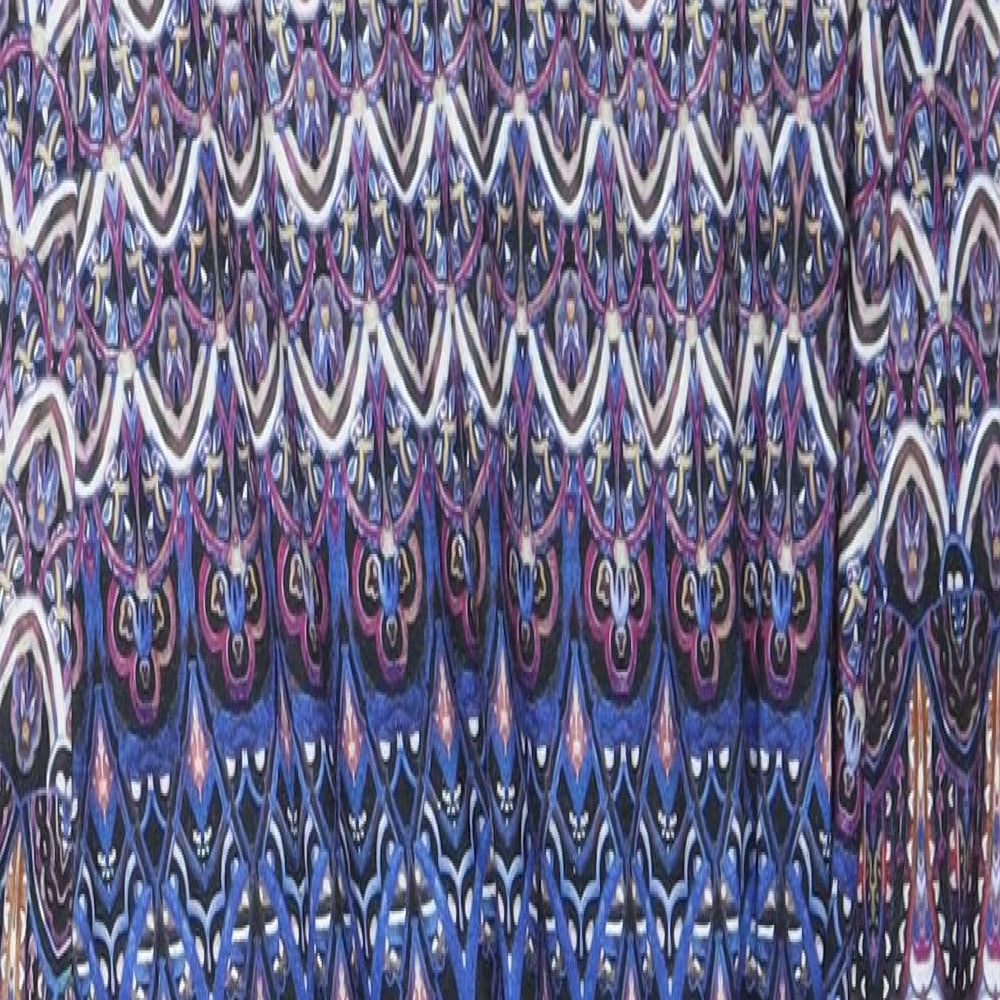 Boohoo Womens Blue Floral  Tank Dress  Size 14