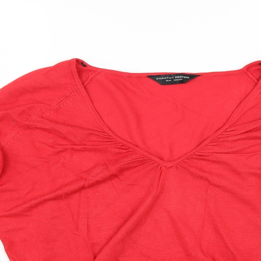 Dorothy Perkins Womens Red   Pullover Jumper Size 12