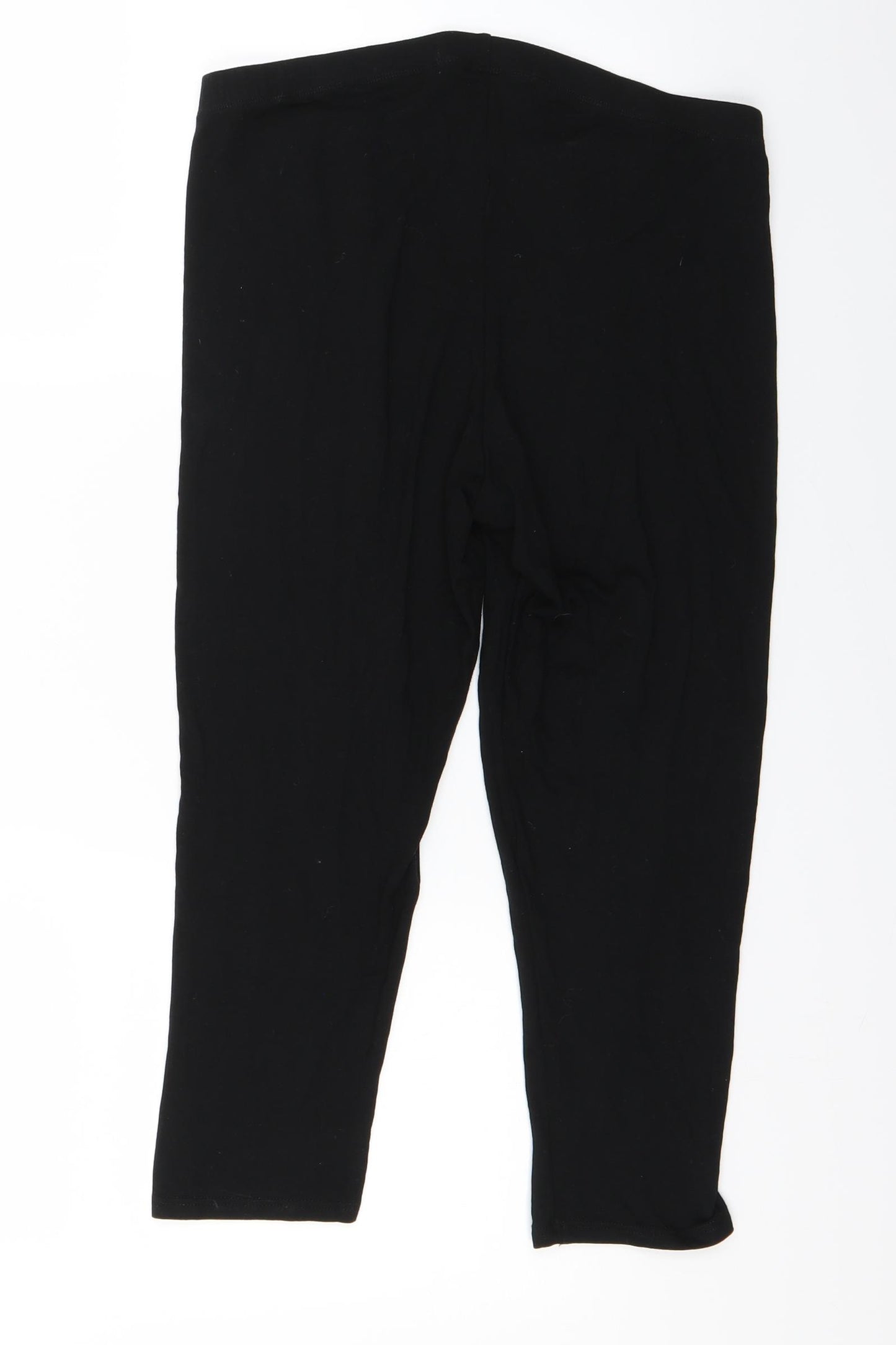 NEXT Womens Black Batik  Capri Leggings Size 14 L20 in