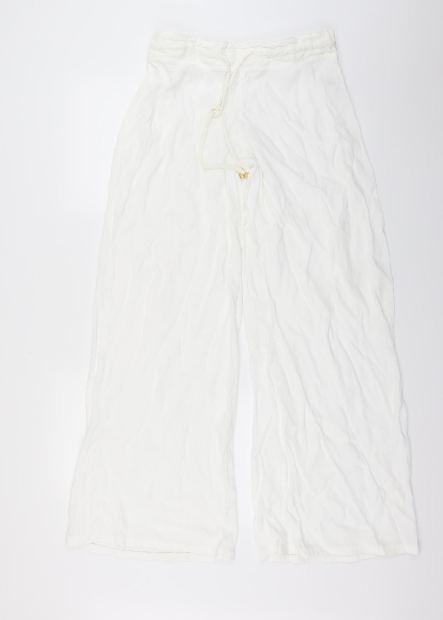 Marks and Spencer Womens White   Trousers  Size 14 L30 in