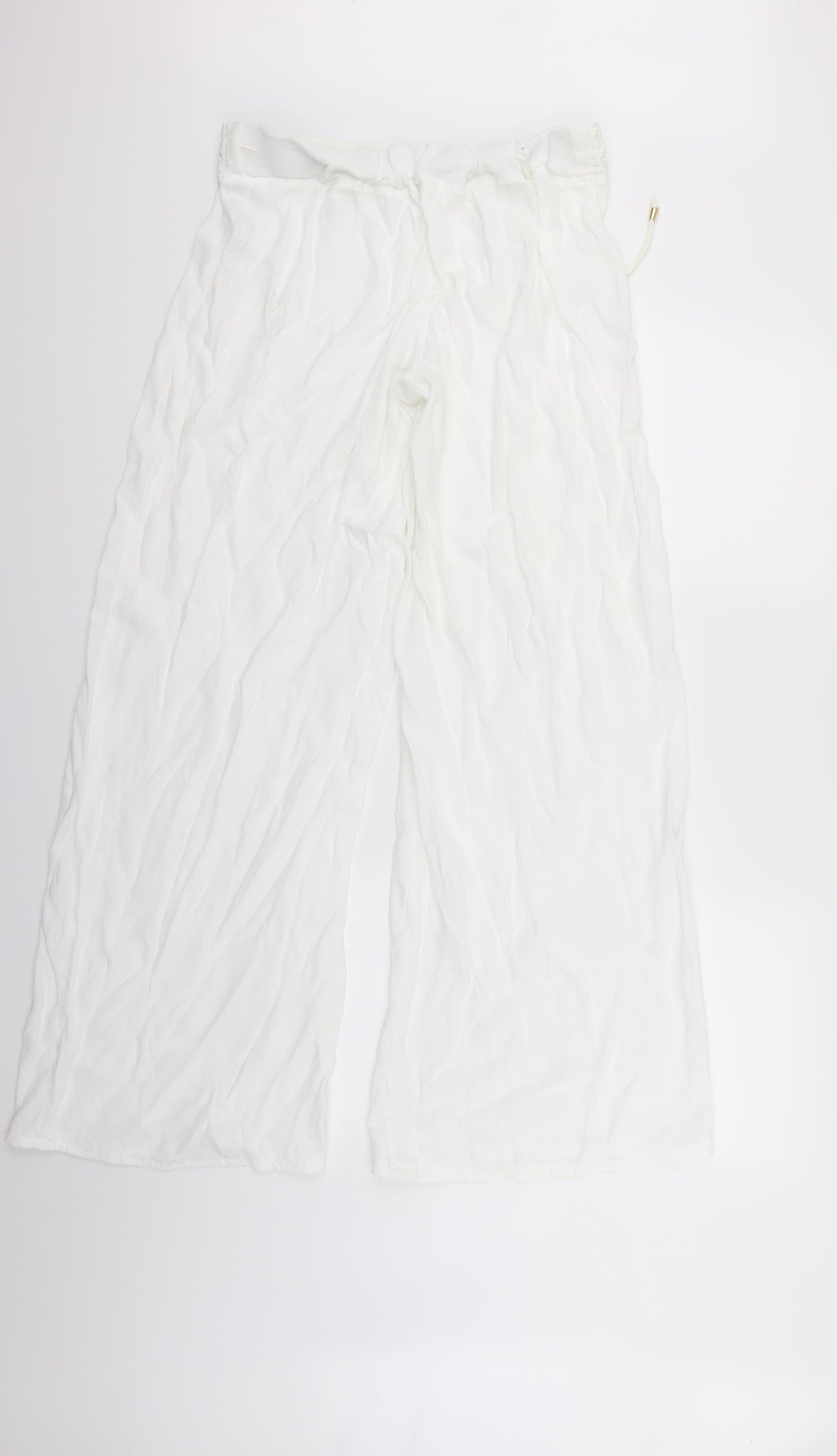 Marks and Spencer Womens White   Trousers  Size 14 L30 in