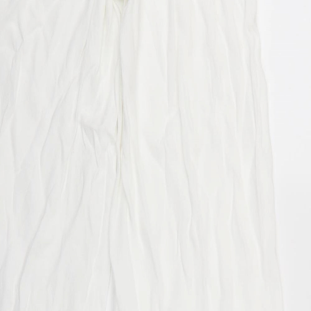 Marks and Spencer Womens White   Trousers  Size 14 L30 in