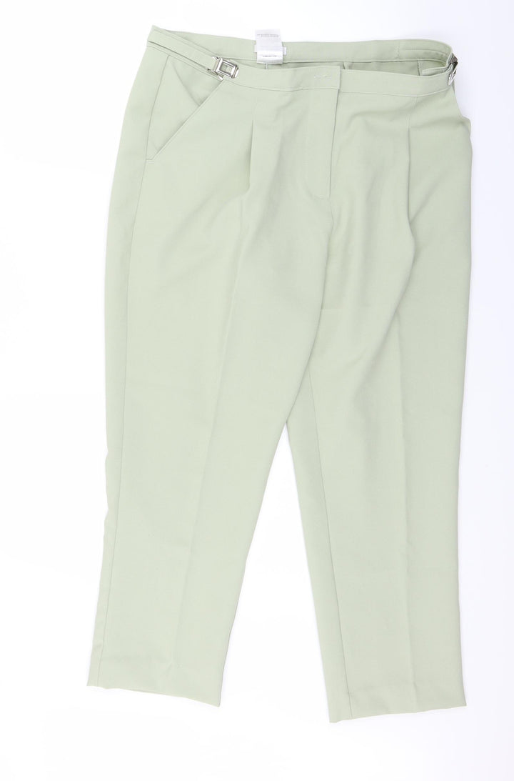 Damart Womens Green Trousers Size 14 L24 in