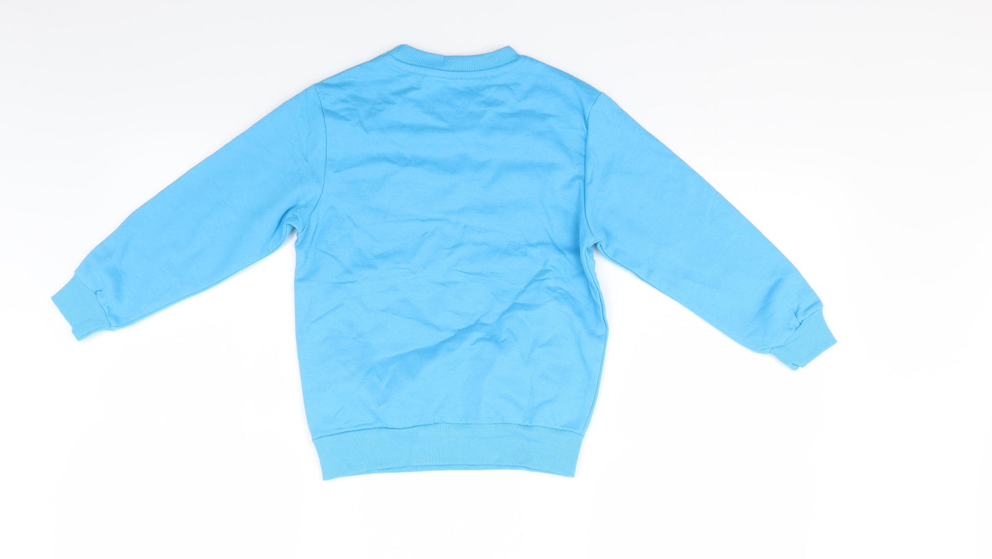 Studio Boys Blue   Pullover Sweatshirt Size 5-6 Years  - dinosaur