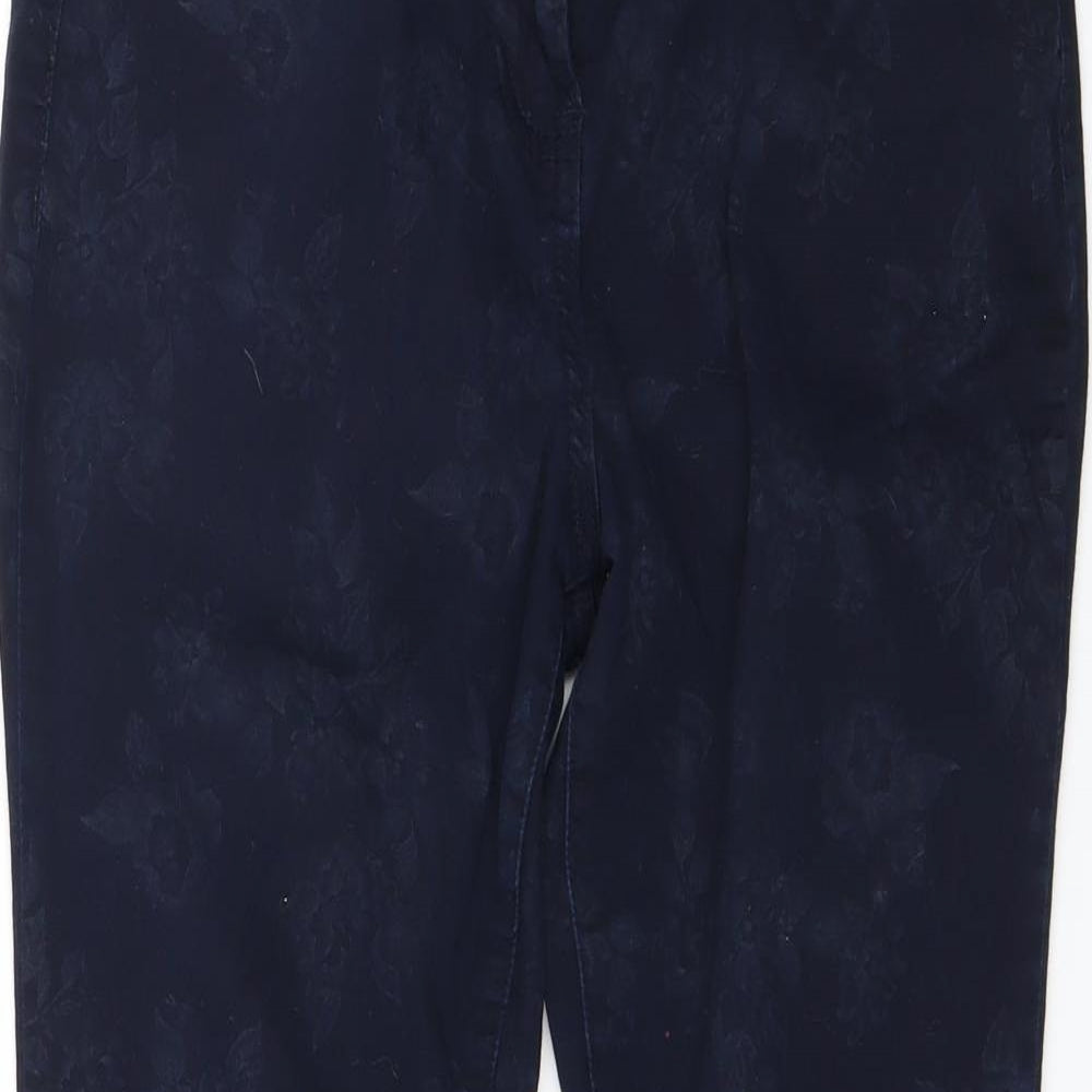 M&Co Womens Blue  Denim Skinny Jeans Size 10 L26 in