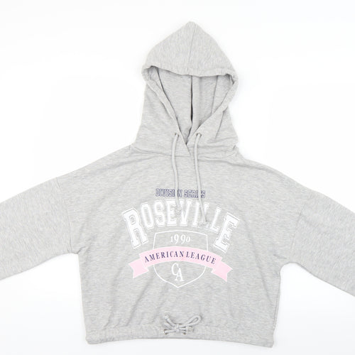 Primark Womens Grey   Pullover Hoodie Size 2XS