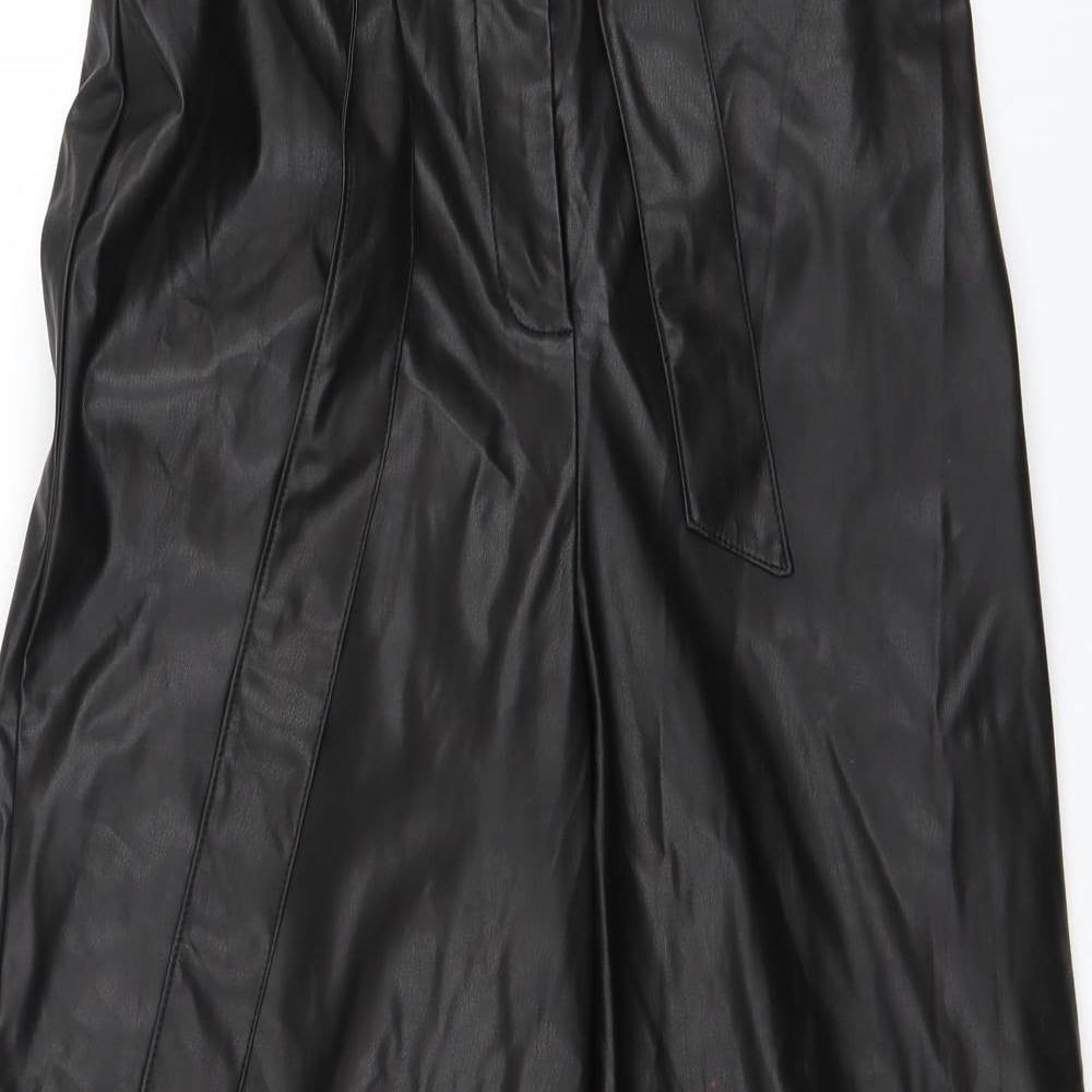 Very Womens Black   Cropped Trousers Size 10 L22 in