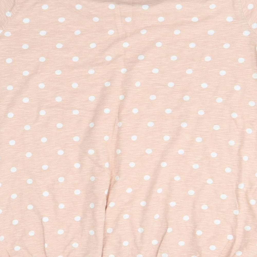 NEXT Womens Beige Polka Dot  Basic T-Shirt Size 20