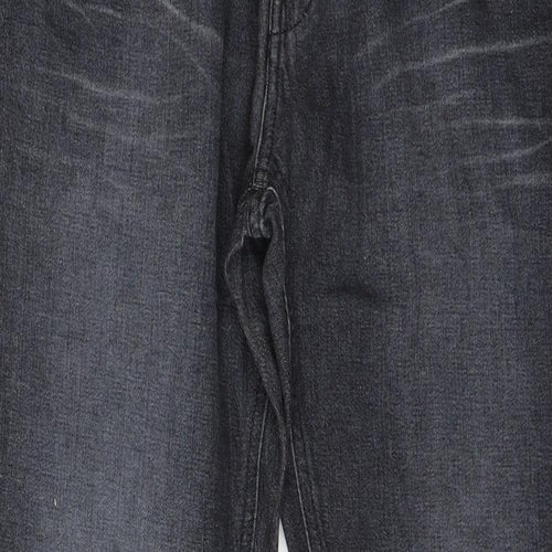 Vicunha Mens Black  Denim Straight Jeans Size 34 in L30 in