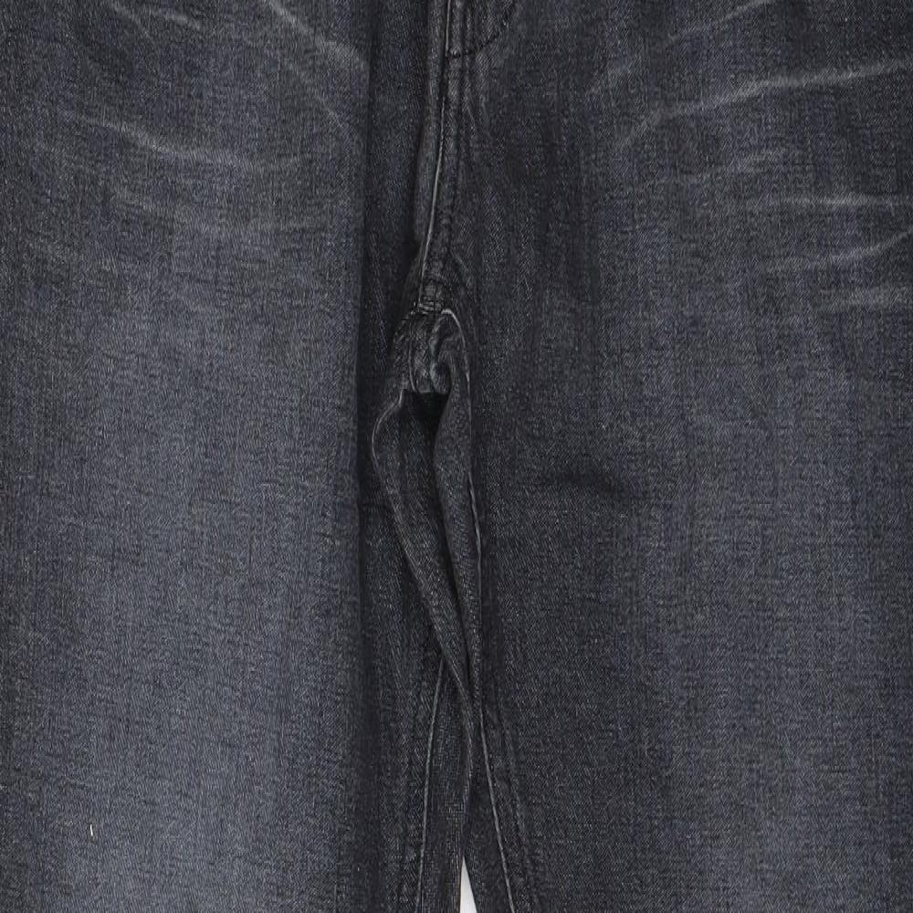 Vicunha Mens Black  Denim Straight Jeans Size 34 in L30 in