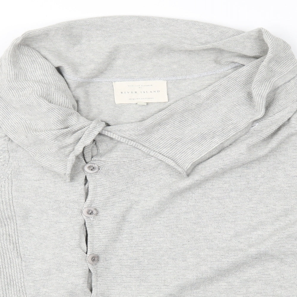 River Island Womens Grey   Cape Jumper Size M