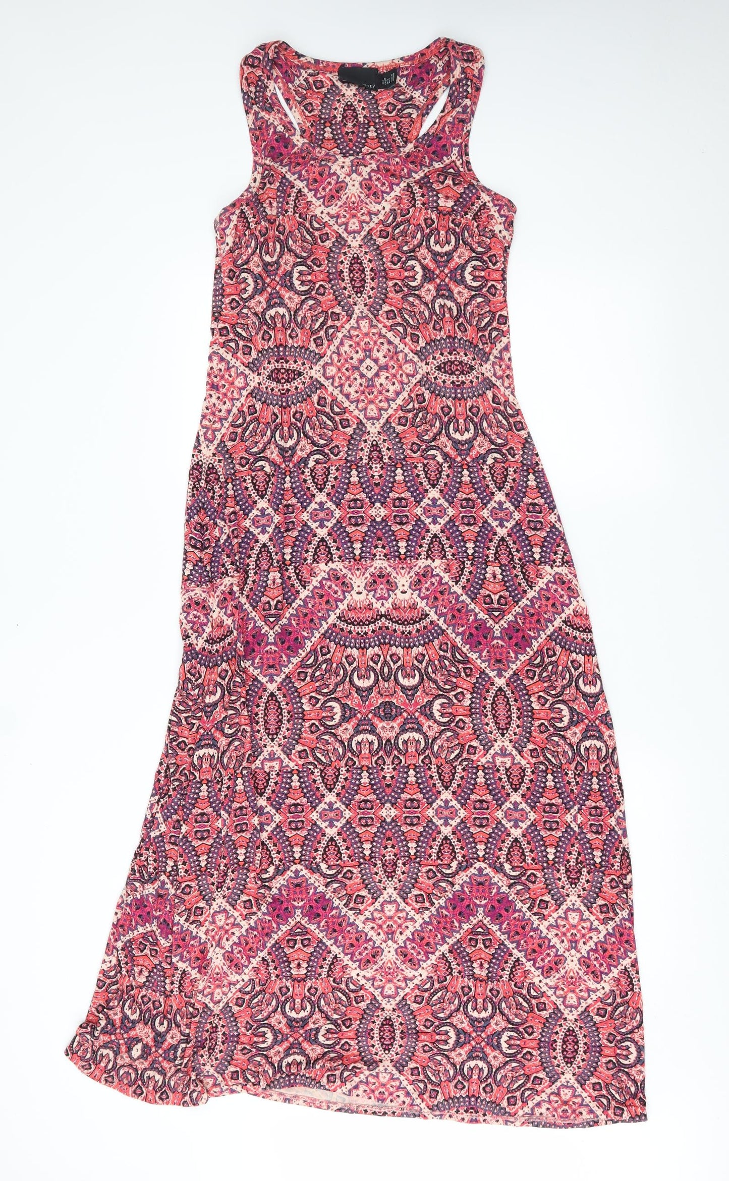 Cynthia Rowley Womens Pink Paisley  Maxi  Size S