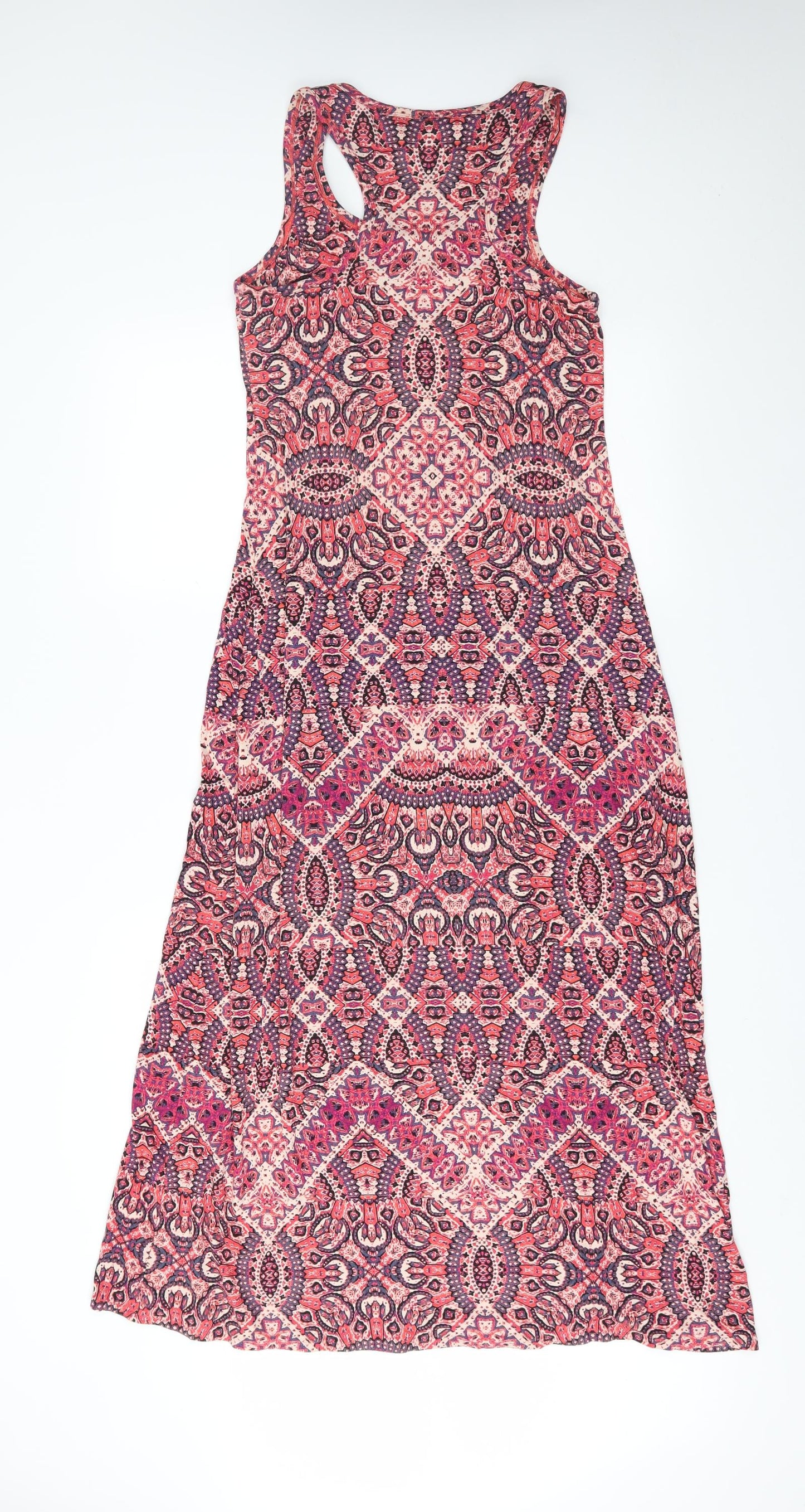 Cynthia Rowley Womens Pink Paisley  Maxi  Size S
