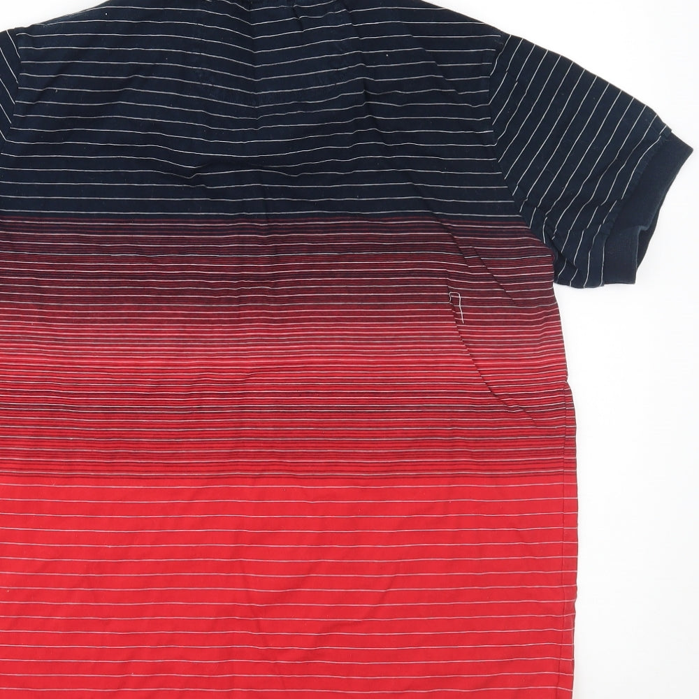 HUGO BOSS Mens Multicoloured Striped   Polo Size M