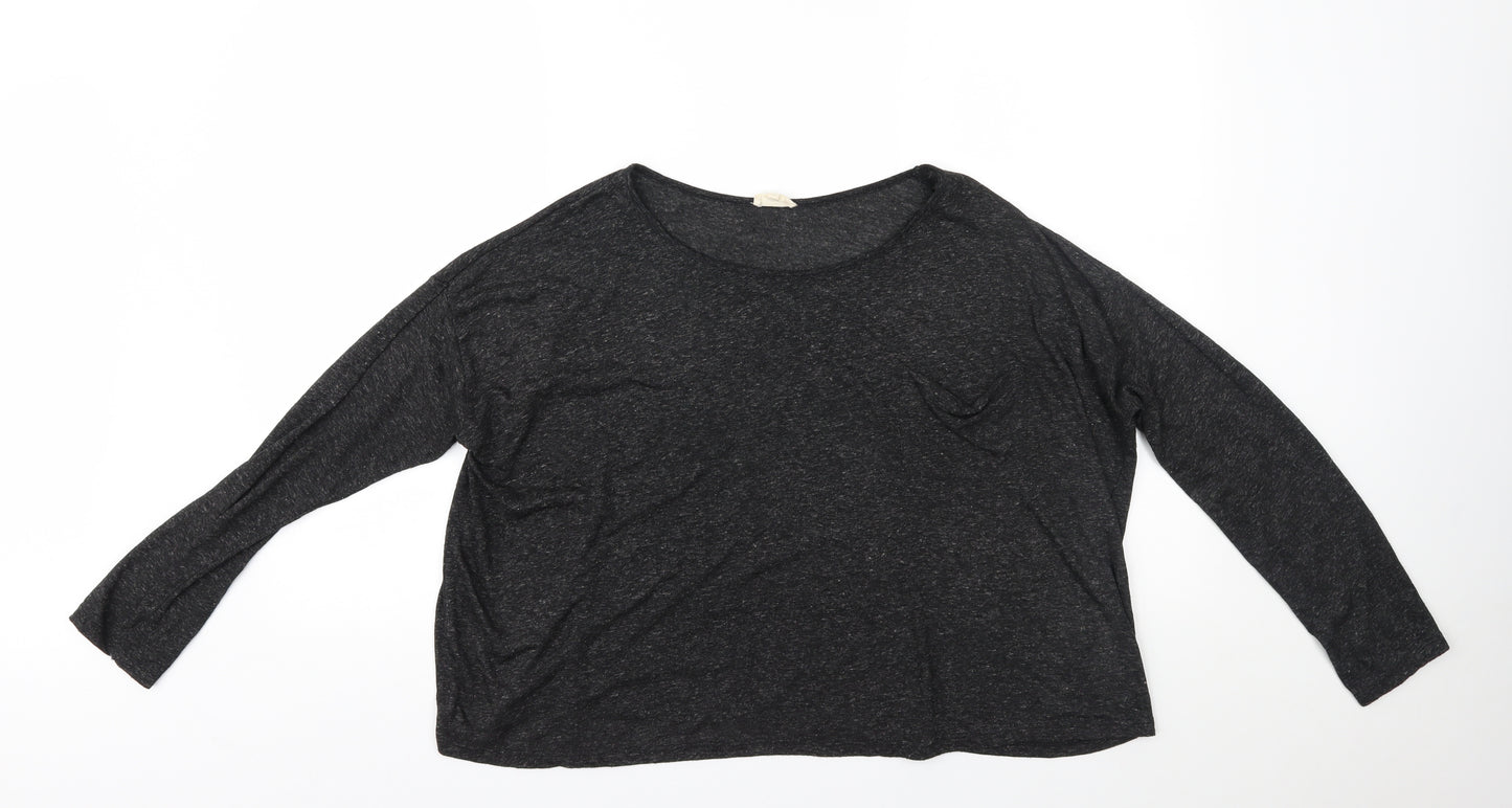 New Look Womens Grey   Basic Blouse Size 16
