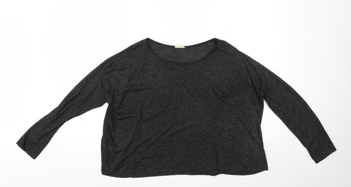 New Look Womens Grey   Basic Blouse Size 16