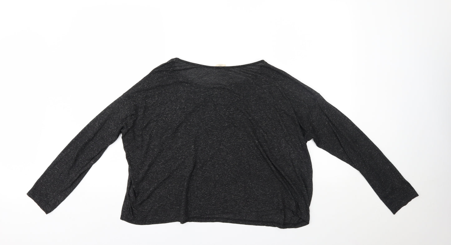 New Look Womens Grey   Basic Blouse Size 16
