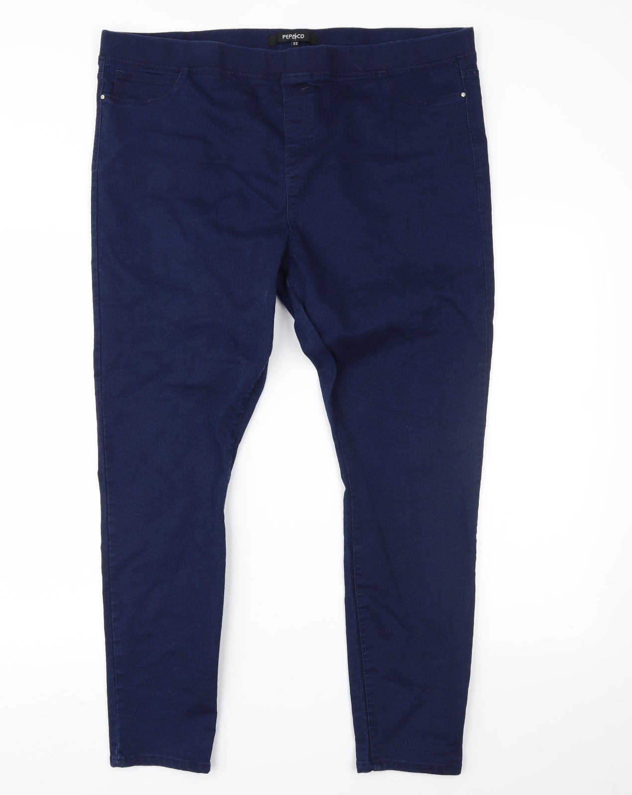 PEP&CO Womens Blue   Flared Jeans Size 22 L26 in