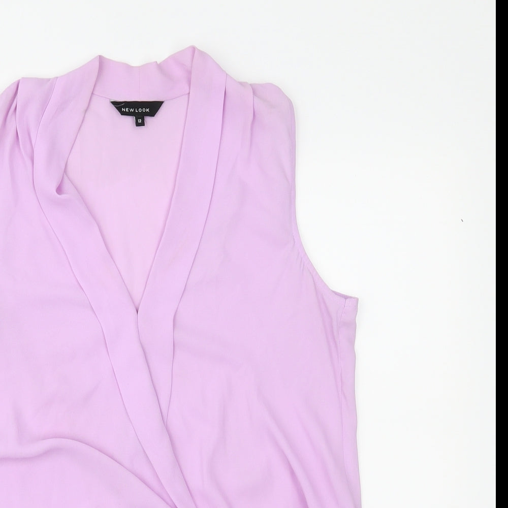 New Look Womens Purple    Blouse Size 12