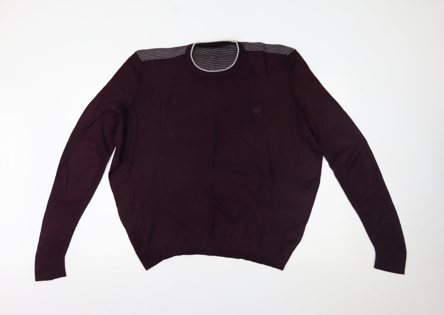 Jeff Banks Mens Purple   Pullover Jumper Size L