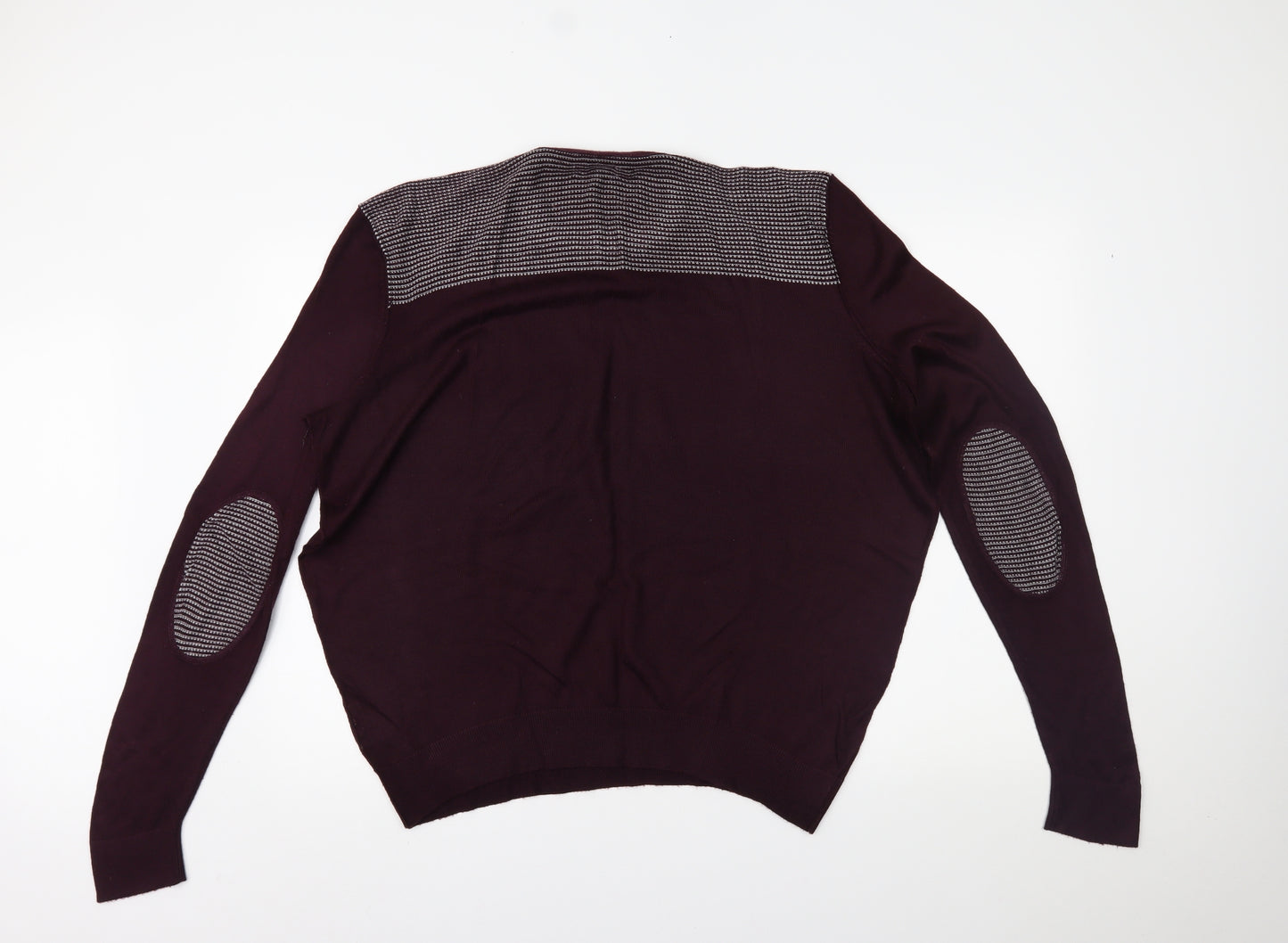 Jeff Banks Mens Purple   Pullover Jumper Size L