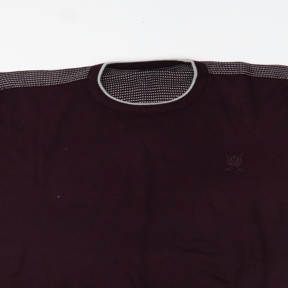 Jeff Banks Mens Purple   Pullover Jumper Size L