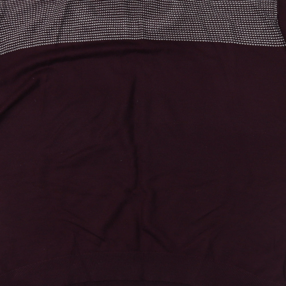 Jeff Banks Mens Purple   Pullover Jumper Size L