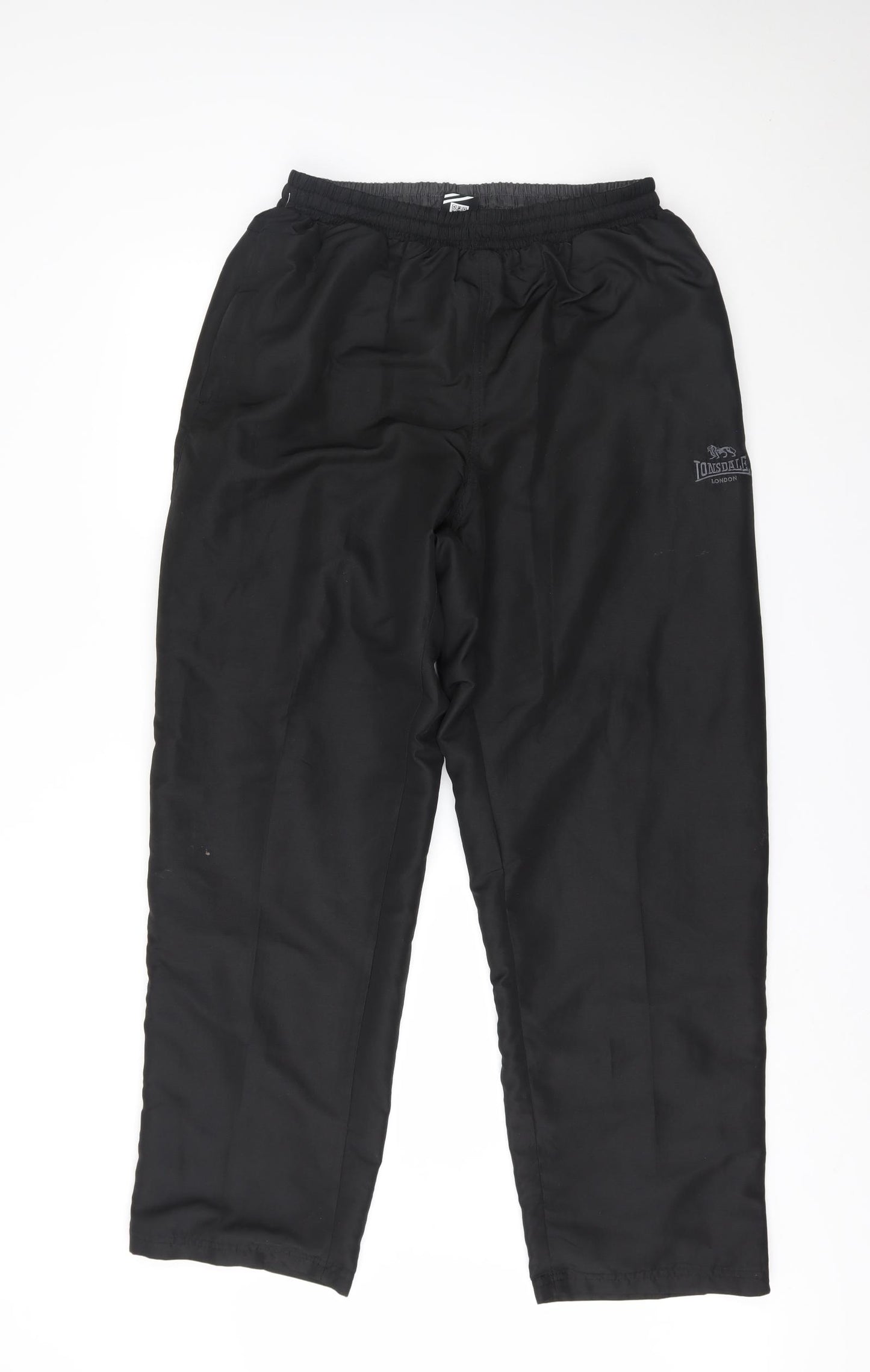 Lonsdale Mens Black   Sweatpants Trousers Size L L31 in