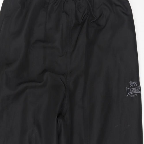 Lonsdale Mens Black   Sweatpants Trousers Size L L31 in